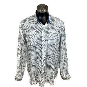 AZULU Columbia Linen Wave Shirt NWT